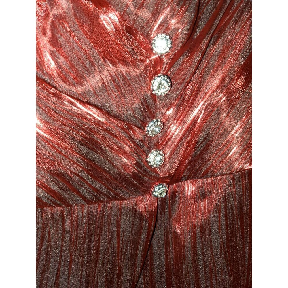 J.R Nites Women 20W Plus Size top Red New with Tags Zipper closure - Picture 3 of 10